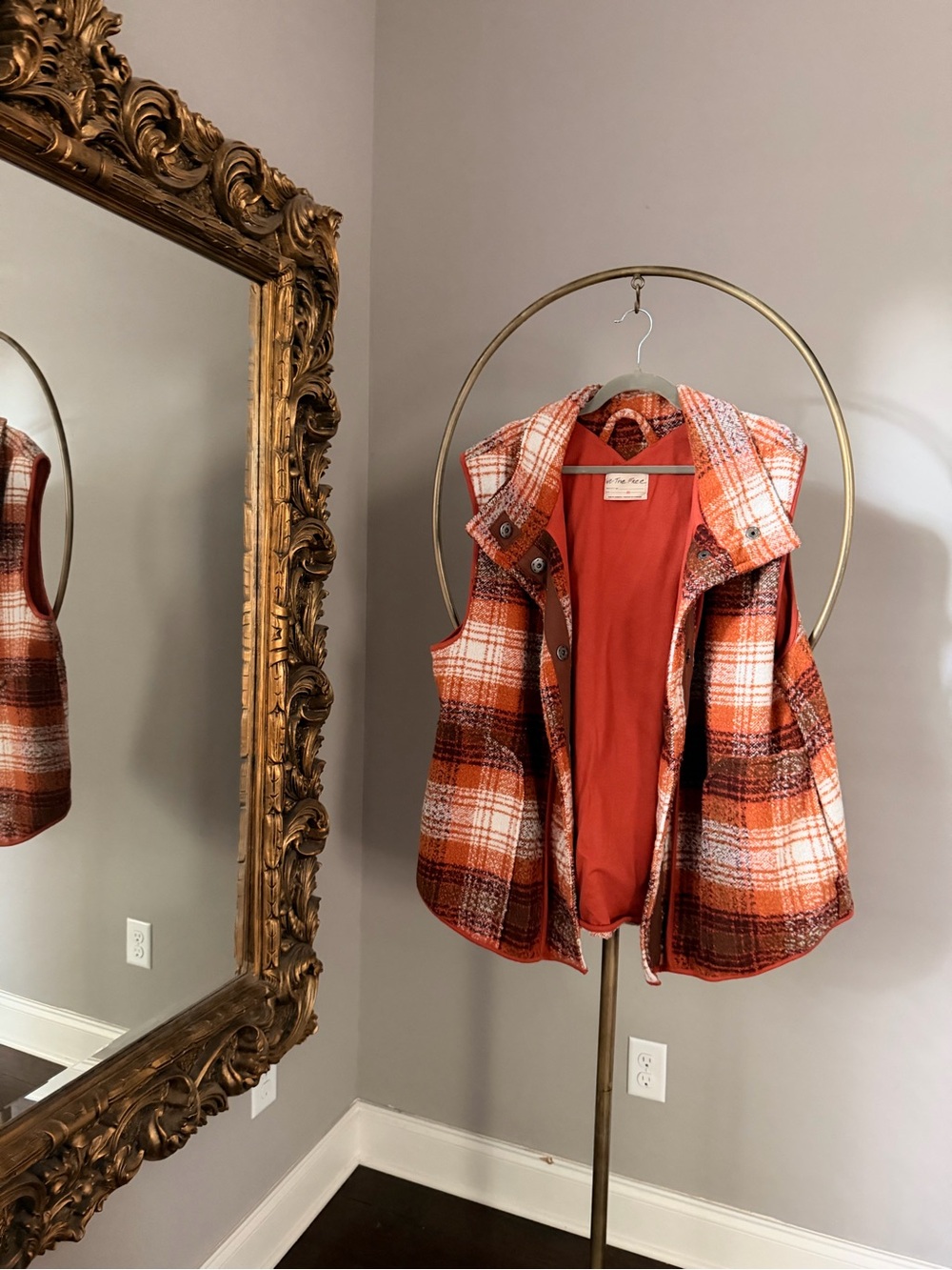 Free People Wrapped Up Blanket Vest in Topaz Combo - Picture 9 of 10
